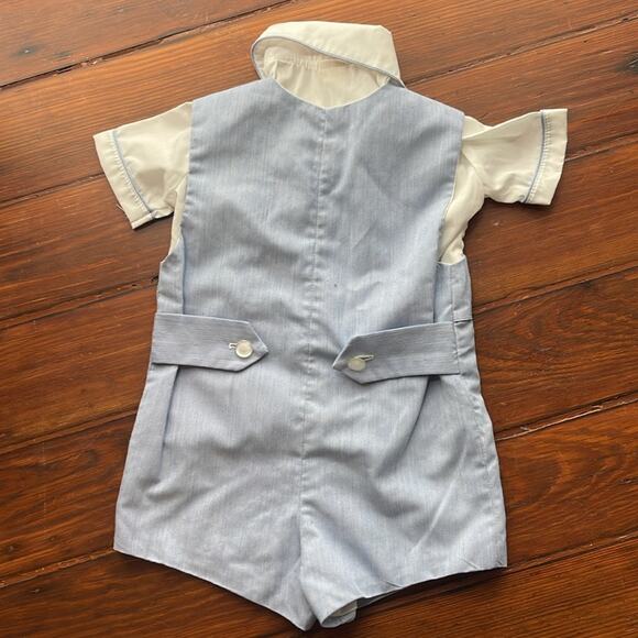 Vintage Jayne Copeland sailboat at child applique undershirt Jon Jon romper 2T - Picture 4 of 5